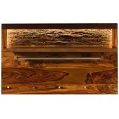 MASSIVMOEBEL24.DE Wandgarderobe Sheesham 100x35x60 walnuss gewachst TORONTO LUX #276