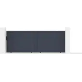 Casanoov Schiebetor Aus Aluminium Eiger 400x140cm Grau