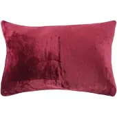 Bestlivings Dekokissen Kuschel Kissenbezug mit Reißverschluss 40 x 60 cm Aubergine