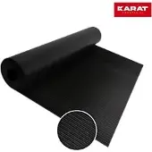 Etm Gummimatte SBR-Kautschuk Rechteckig Schwarz 100 x 200 cm
