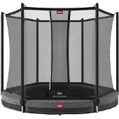 Berg Bodentrampolin Favorit InGround 330 + Sicherheitsnetz Comfort Grau