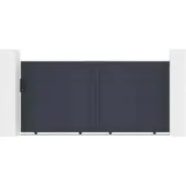 Casanoov Schiebetor Eiger 300x140cm & Gartentür Eiger 100x140cm Aluminium Grau
