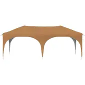 vidaXL Pop-up Partyzelt 575 x 288 x 245 cm Beige Oxford-Stoff