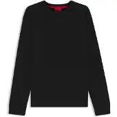 HUGO für Herren. 50532022 Austin Pyjama-Oberteil schwarz (S), Heimtextilien, Baumwolle, Langarm