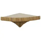 Silvio Design Eck-Wandliege, natur, Wasserhyazinthe, 20 x 38 x 56 cm