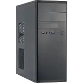 Chieftec HQ-01B-OP, Midi Tower, PC, Schwarz, ATX, micro ATX, SECC, 12 cm