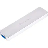 Silverstone MS09, SSD-Gehäuse, M.2, Serial ATA III, 10 Gbit/s, USB Anschluss, Silber