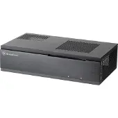 Silverstone SST-ML06B, PC, Schwarz, Mini-ITX, Aluminium, Stahl, 80 mm, 120 mm