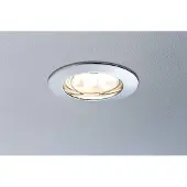 Paulmann LED Einbauleuchte Einbaustrahler Set Premium Line starr Chrom IP44 1 x 6,8W LED Modul Coin warmweiß