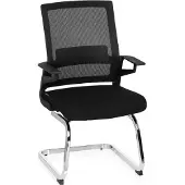 Hjh OFFICE INVENTOR V - Besucherstuhl Konferenzstuhl Schwarz