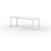 Vermobil Extia Garten Esstisch ausziehbar Mattweiß 140/200x80 cm