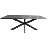 Bene Tisch Almeria 200x90cm light grey Aluminium