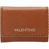 Valentino Elegante Damen-Geldbörse Braun: Praktische Fächer & Druckknopfverschluss