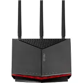 Asus RT-BE86U, Wi-Fi 7 (802.11be), Dual-Band (2,4 GHz/5 GHz), Ethernet/LAN, Schwarz, Tabletop-Router