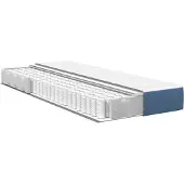 vidaXL Bettmatratze mit Matratze Blau 100 x 200 cm Stoff