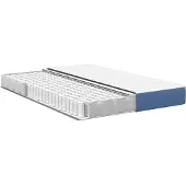 vidaXL Bettmatratze mit Matratze Blau 160 x 200 cm Stoff