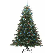 vidaXL Lukas (mit LEDs und blauen Kugeln)