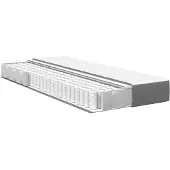 vidaXL Bettmatratze mit Matratze Hellgrau 80 x 200 cm Stoff