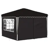 vidaXL Pop-up Partyzelt 288 x 288 x 245 cm Schwarz Oxford-Stoff