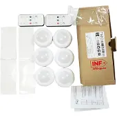 INF LED-Strahler-Set – 6 stilvolle Leuchten mit 2 praktischen Fernbedienungen