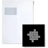ALLOY Mosaik MUSTER S-Swiss Cross-S-S-M Swiss Cross Edelstahl Hochglänzend
