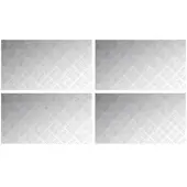 vidaXL Treppe Tritt Rechtwinklig 4 pcs Silber 90 x 50 cm Aluminium