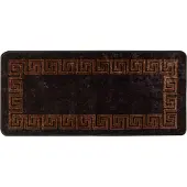 vidaXL Teppichläufer MARSA Schwarz 100 x 200 cm Polyester und PVC