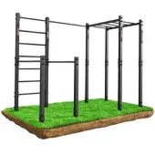 K-Sport Outdoor Calisthenics Gerät mit Sprossenwand und Hangelleiter