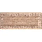 vidaXL Teppichläufer MARSA Weiß 100 x 300 cm Polyester und PVC