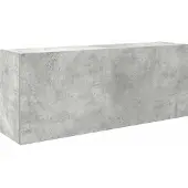 vidaXL Bad-Wandschrank Betongrau 100x25x40 cm Holzwerkstoff