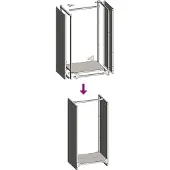 vidaXL Brennholzregal 40x30x80 cm Wetterfester Stahl