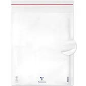 Clairefontaine 50x Nr. 10: Luftpolster-Versandtaschen 350x470mm Kraftpapier 90g - Weiß 8458C