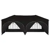 vidaXL Pop-up Partyzelt 575 x 288 x 245 cm Schwarz Oxford-Stoff