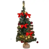 Gravidus Christbaum dekoriert Weihnachtsbaum Tannenbaum künstlich grün 75cm