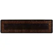 vidaXL Teppichläufer MARSA Schwarz 100 x 350 cm Polyester und PVC