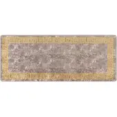 vidaXL Teppichläufer MARSA Grau 80 x 200 cm Polyester und PVC