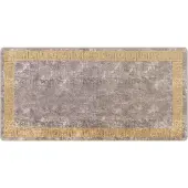 vidaXL Teppichläufer MARSA Grau 100 x 200 cm Polyester und PVC