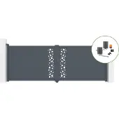 Casanoov Flügeltor Elektrisch Sunny 400x140cm & Drehtorantrieb Bunker B500