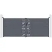 Casanoov Doppelflügeltor Aus Aluminium Arlberg 400x160cm Grau
