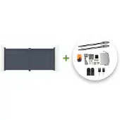 Casanoov Flügeltor Elektrisch Carpatia 350x180cm & Drehtorantrieb Tanker B250