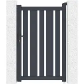Casanoov Gartentür Aus Aluminium 1M Veymont H 160Cm Grau