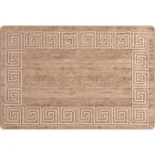 vidaXL Teppichläufer MARSA Weiß 100 x 150 cm Polyester und PVC