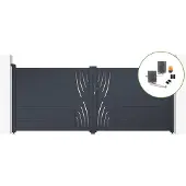 Casanoov Flügeltor Elektrisch Veleta 350x140cm & Drehtorantrieb Bunker B500