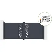 Casanoov Drehtor Sunny 300x120cm Aluminium & Tanker B250 Motorisierung