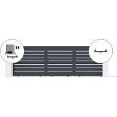 Casanoov Elektrisches Schiebetor Vogel 500x160cm & Ranger C300 Motorisierung