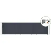 Casanoov Schiebetor Eiger 600x 140cm Aluminium & Tanker C600 Motorisierung