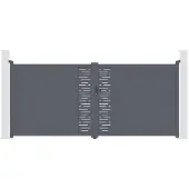 Casanoov Doppelflügeltor Aus Aluminium Arlberg 400x180cm Grau