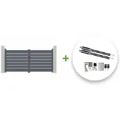 Casanoov Flügeltor Elektrisch Vogel 300x140cm & Drehtorantrieb Ranger B150