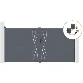 Casanoov Flügeltor Elektrisch Veleta 350x180cm & Drehtorantrieb Bunker B500