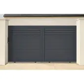 Casanoov Schiebetor Aus Aluminium Carpatia 300x160cm Grau
